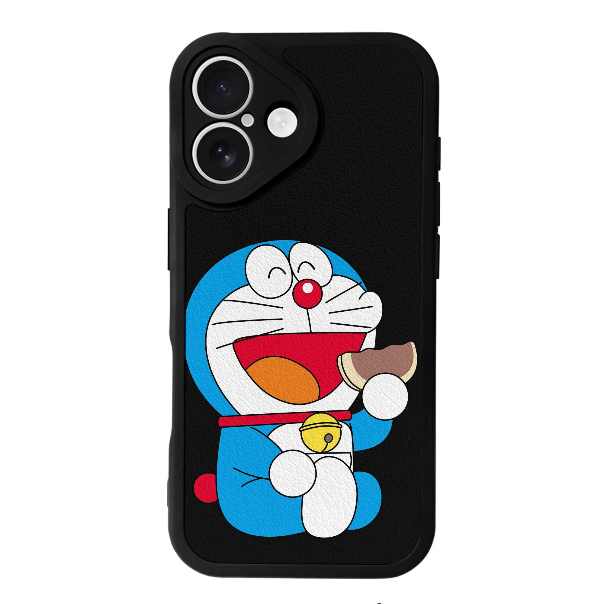 （画像用） ドラえもん Doraemon 【iPhone 16シリーズ対応】シリコンスマホケース（レザー調） 材質：シリコン